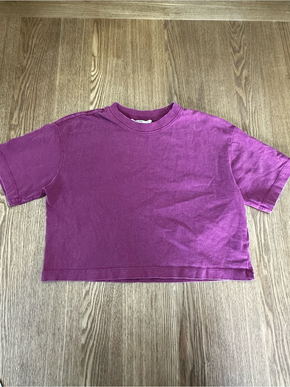 Cotton On Cropped Boxy Tee Purple women’s 2XS Casual Tee
